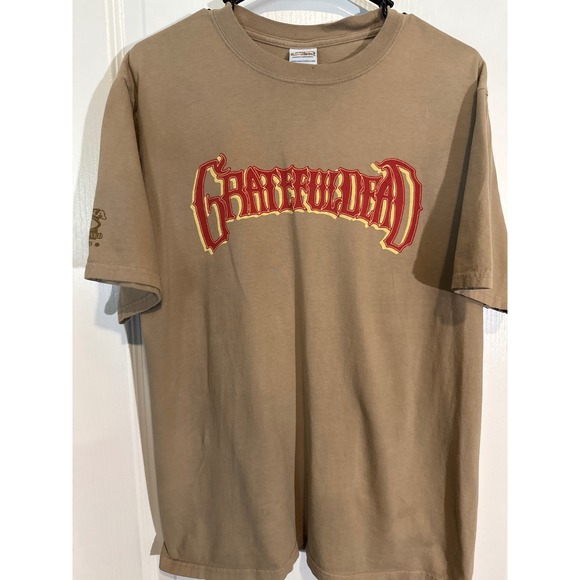 Crazy Shirts Hawaii "Grateful Dead - Surf's Up" Band Tee Medium Tan Rock Shirt - Picture 1 of 4